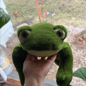 Green Plush Frog Toy